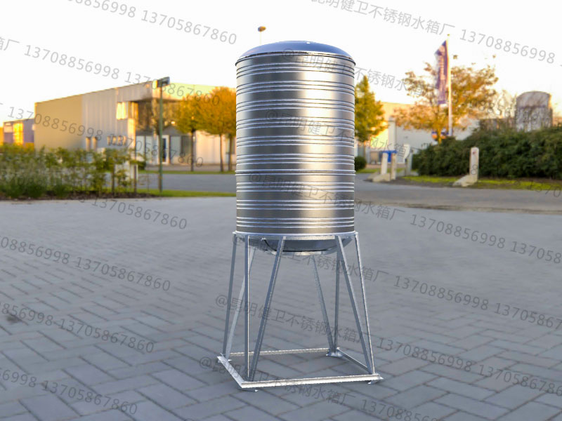 3吨立式圆柱形不锈钢水箱